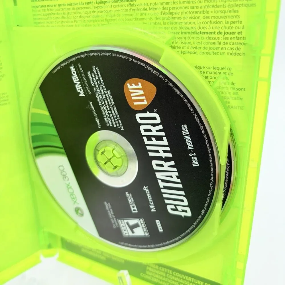 Guitar Hero Live (Xbox 360, 2015) - 2 Discs Tested Works Perfect.